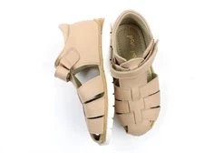 Pom Pom sandal rose med velcro